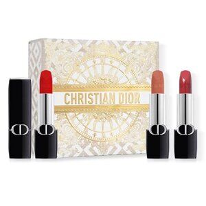 Christian Dior Rouge Dior Mini Lipstick 3pc *1.5G Gift Set Brand New